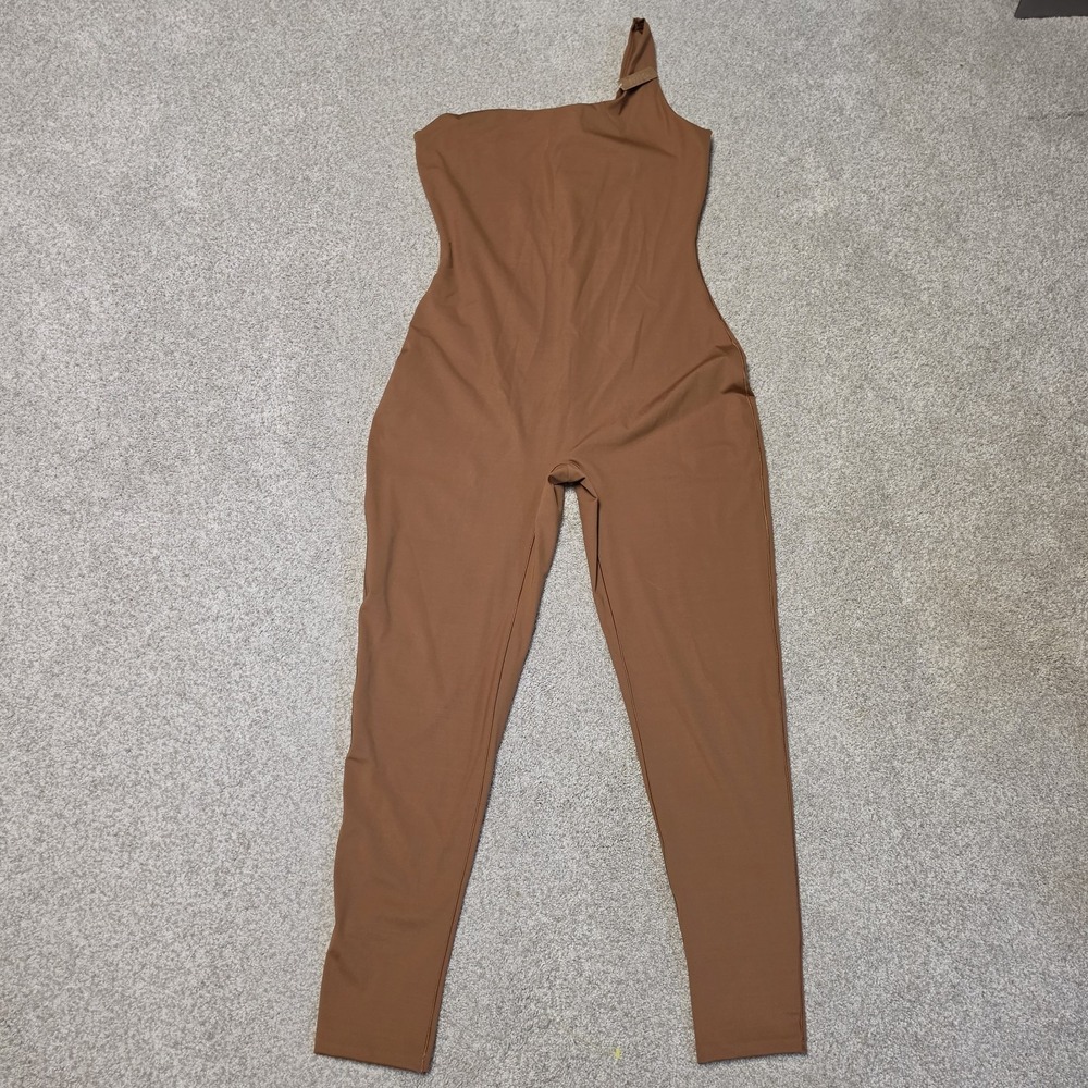 New Skims All-In-One One Shoulder Bodysuit‎ Caramel Size 2X Catsuit Shapewear